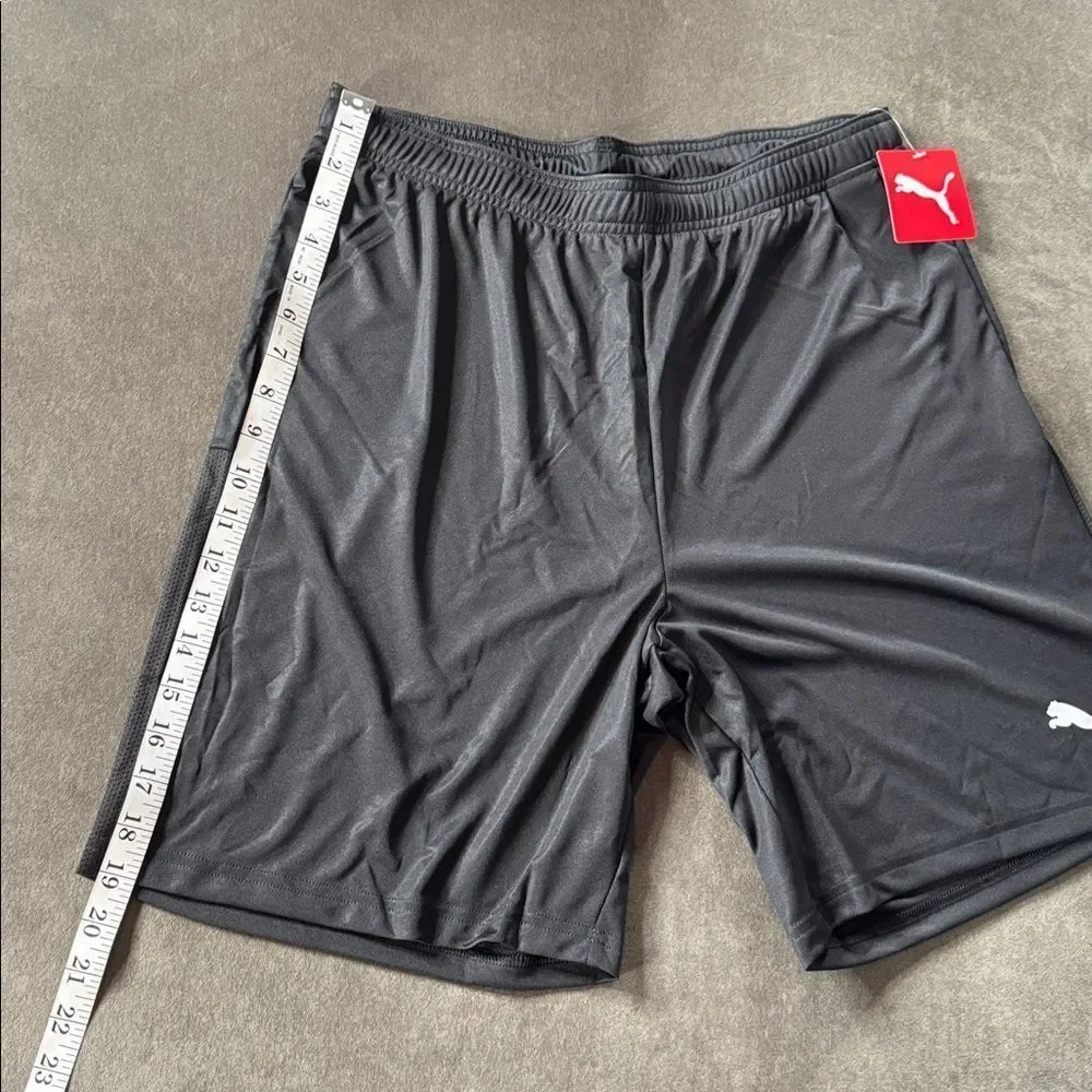 Men’s Puma Black Knit Athletic Sport Shorts Size L NWT